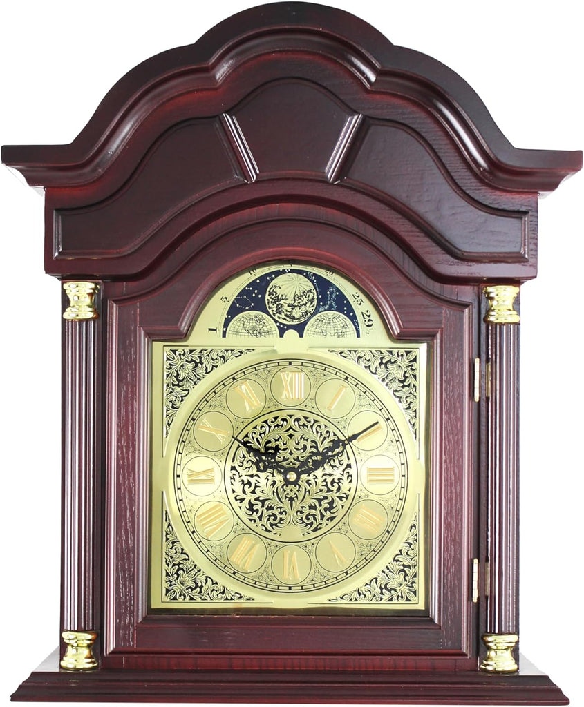 72 Inch Floor Standing Grandfather Clock, Cherry Finish