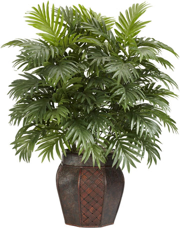 Areca Palm with Vase Silk Plant, 38" x 27" x 25"