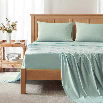 Coolmax Moisture Wicking Cooling Sheet Set, Queen 4 Piece