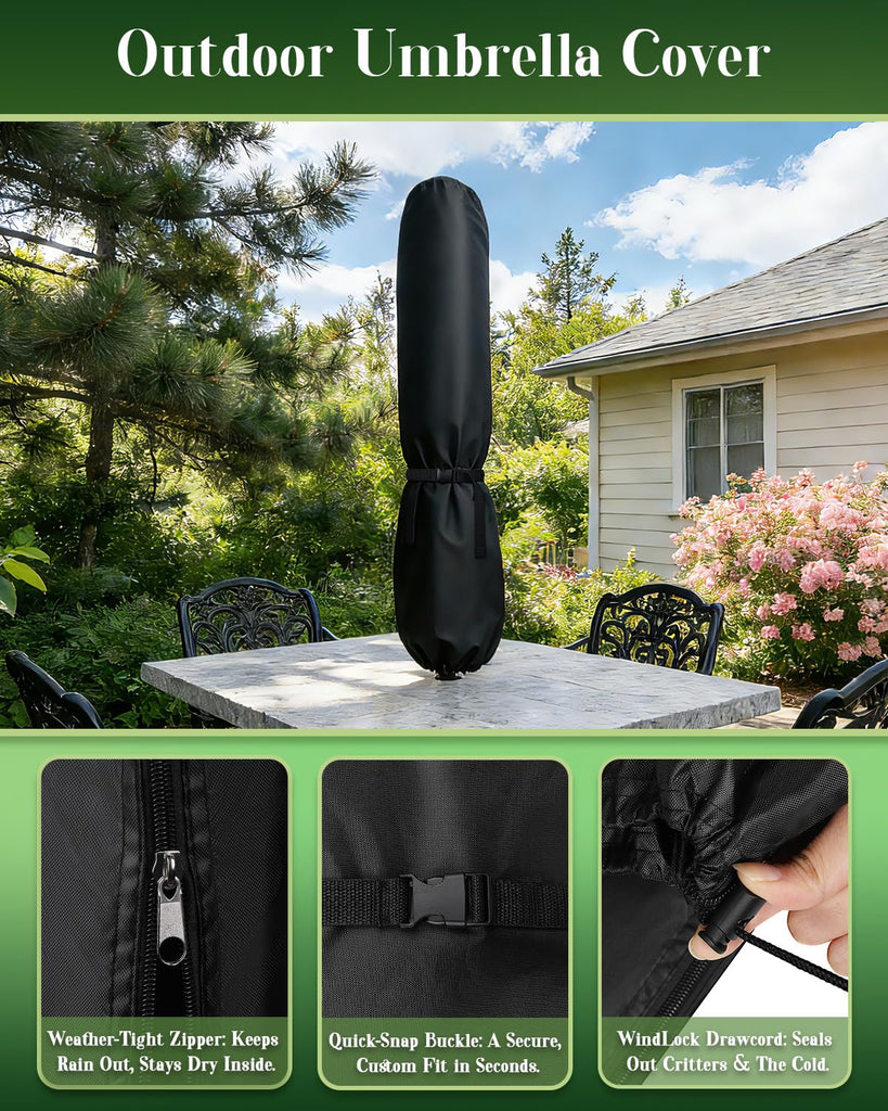 2 Pcs Patio for Outdoor Umbrellas 9ft-12ft