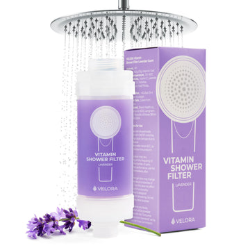 Vitamin C Shower Filter and Water Softener for Hard Water - Aromatherapy Shower Head Attachment - Universal Fit, No