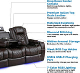Home Theater Seating Tuscany 2025 3-Seat Power Recliner with Center Console