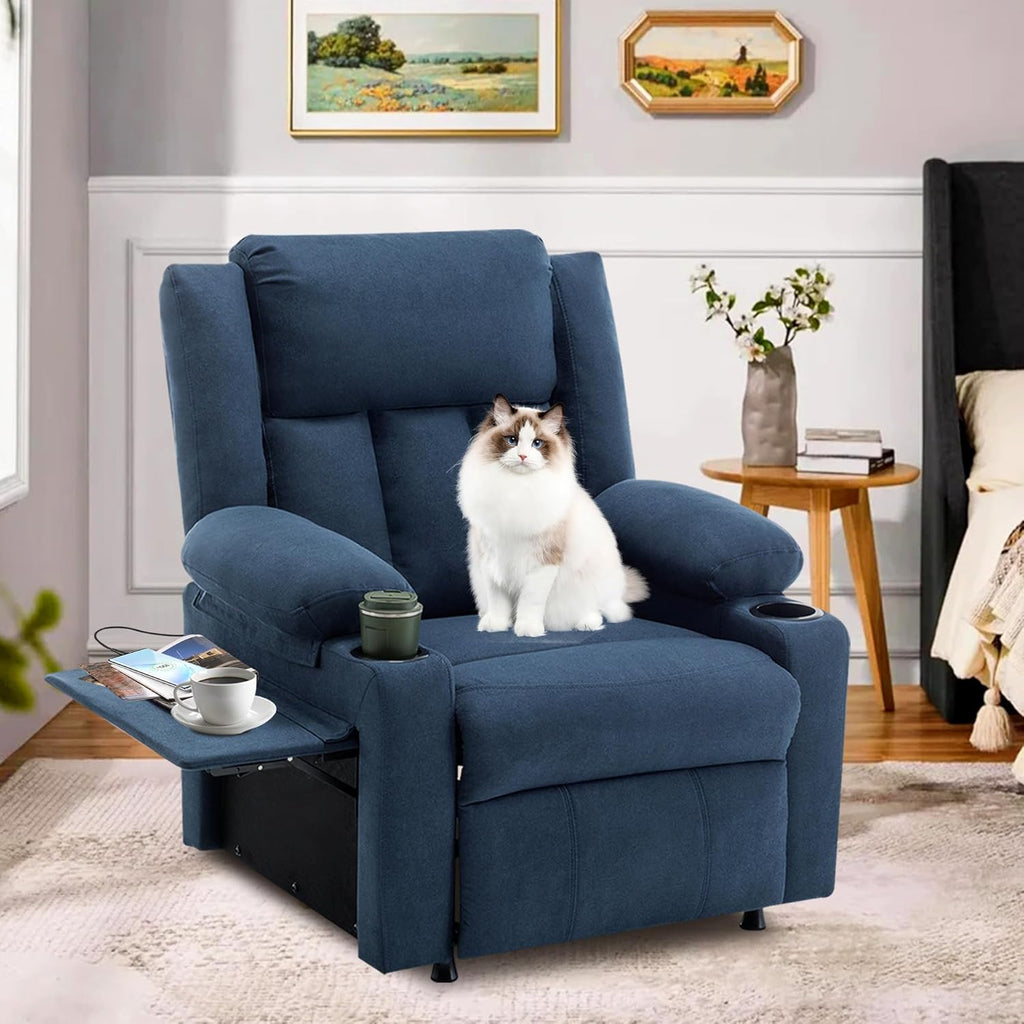 Power Recliner Chair,Reclining Sofa Chair with Heat and Massage for Adults