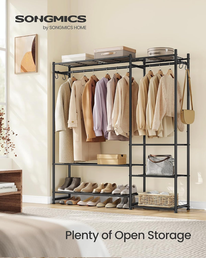 Portable Closet Wardrobe, Clothes Rack, Closet Organizers and Storage, Freestanding Clothing Rack with 7 Shelves, 2