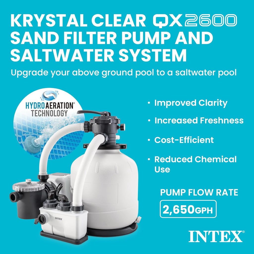 Krystal Clear 2,650 GPH Sand Filter Pump for Above Ground Pools