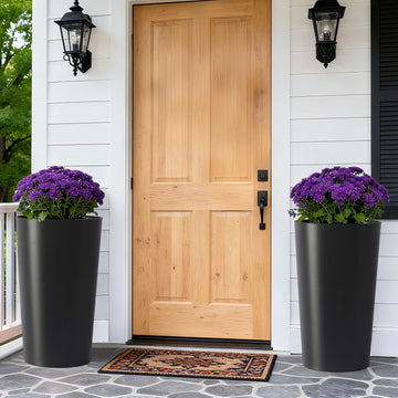 Planters for Outdoor Plants, Flower Plant Pots, Garden Bed, Herb Planter - Modern Tall Square Planter Box for Indoor