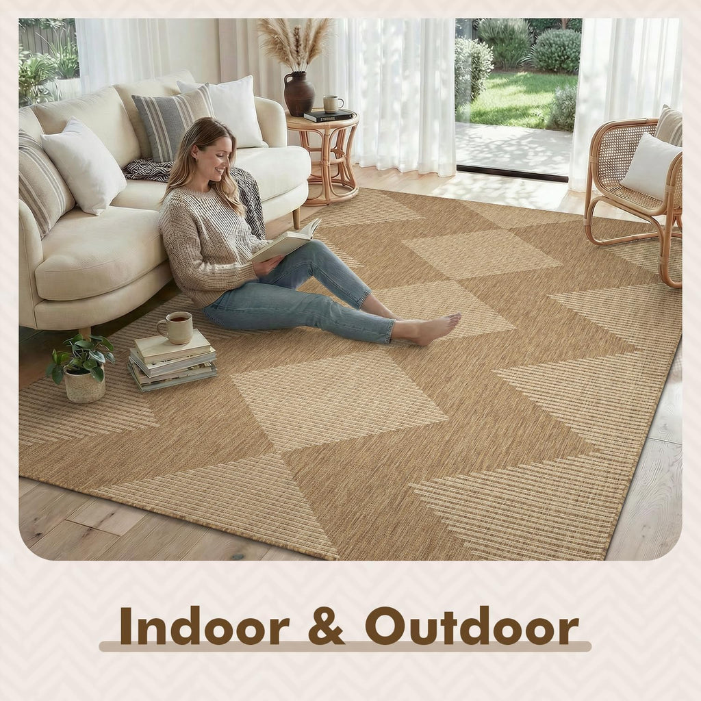 Outdoor Rug Carpet Patio Rug 5x7 ft Polypropylene Indoor Outdoor Rugs