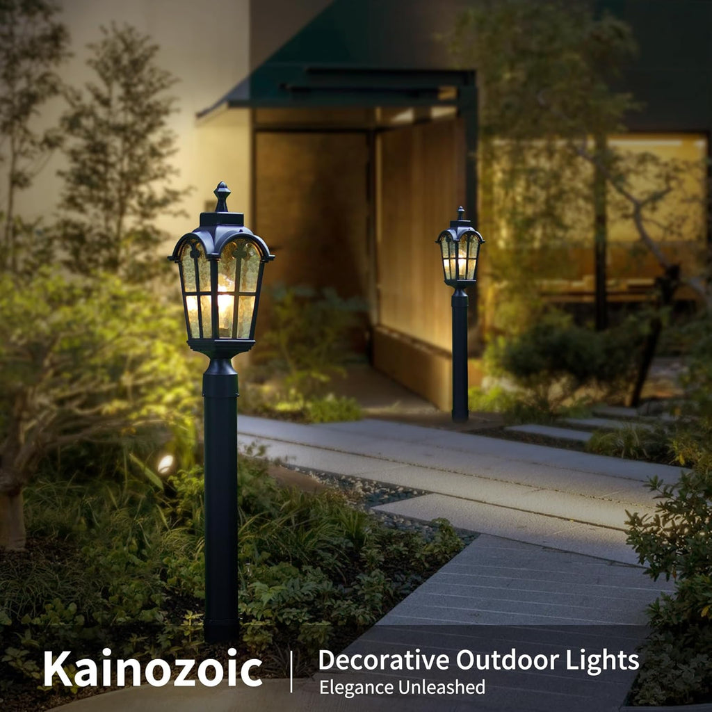 Outdoor Post Lights Fixture Anti-Rust Lamp Post Light Fixture Waterproof Exterior Pole Light Outside Pole Lighting