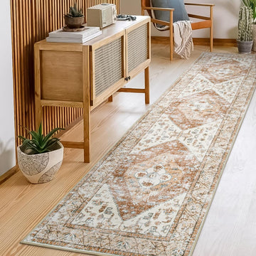 Boho Carpet Runners Washable Non-Slip Runner Rug Non-Shedding Lightweitht Long Kitchen Carpet, Oriental