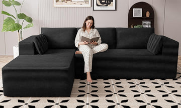 106" Cloud Sectional Boneless Couches for Living Room