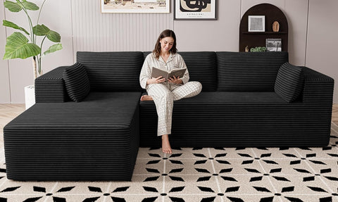 106" Cloud Sectional Boneless Couches for Living Room