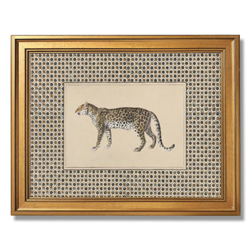 Vintage Cheetah Wall Art Canvas Print Framed Neutral Safari Animal Poster Minimalist Leopard Artwork Retro Wildlife