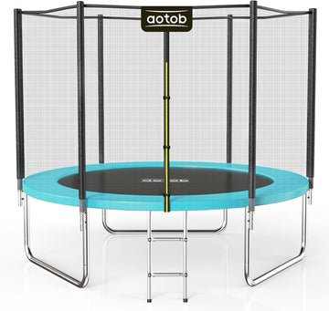 Trampoline with Net for Kids Outdoor 8 10 12 14 15FT ASTM 400LBS | Combo Bounce Jump for Kids and Adults Backyard