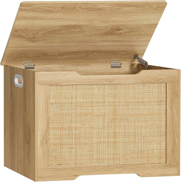 29.5" Storage Chest, Storage Bench with Storage, Toy Box with 2 Safety Hinges, Toy Chest , Shoe Bench, Supports 220