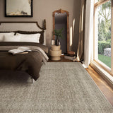 8x10 Washable Boho Vintage Area Rug, Low Pile Non-Slip Soft Carpet for Bedroom Dining Room