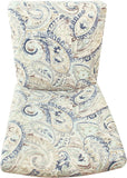 HomePop Classic Parsons Dining Chair - Blue Velvet Paisley Print (Set of 2)