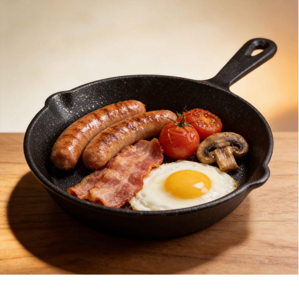 Pre-Seasoned Cast Iron Skillet, 8 Inch, Black