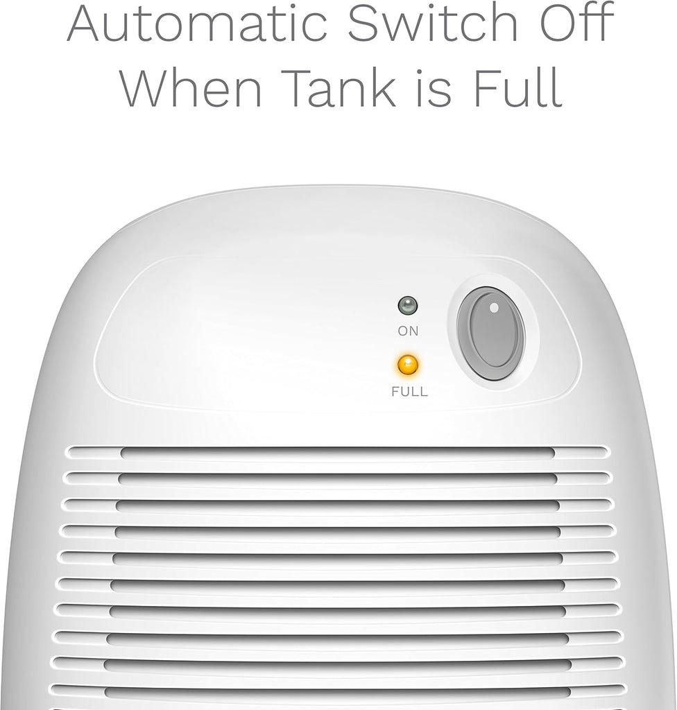 Small Space Dehumidifier with Auto Shut Off - Compact and Portable