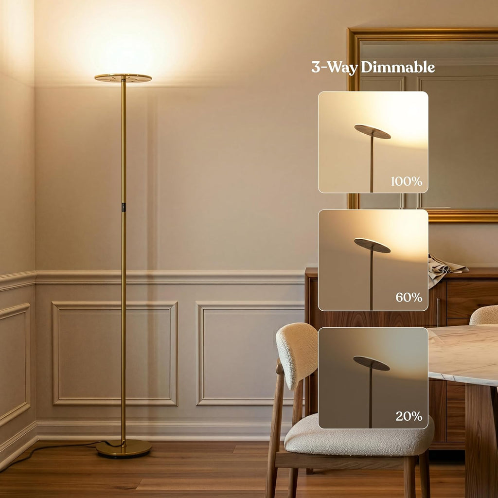 Sky LED Floor lamp, Torchiere Super Bright Floor Lamp Decor & Office