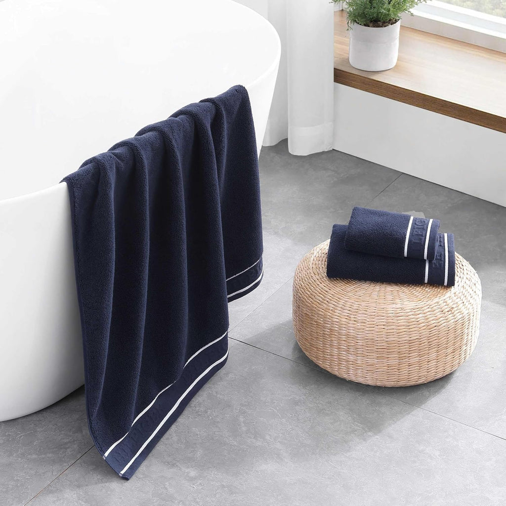 Bathroom Towels, Soft Cotton Washcloths, Bath & Hand Towel Set, Zero Twist, Medium Weight & Highly Absorbent, Set of