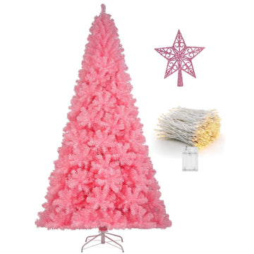 5FT Artificial Pink Christmas Tree 560 Branch Tip New PVC Material Rich Thicken Tips Christmas Festival Decoration