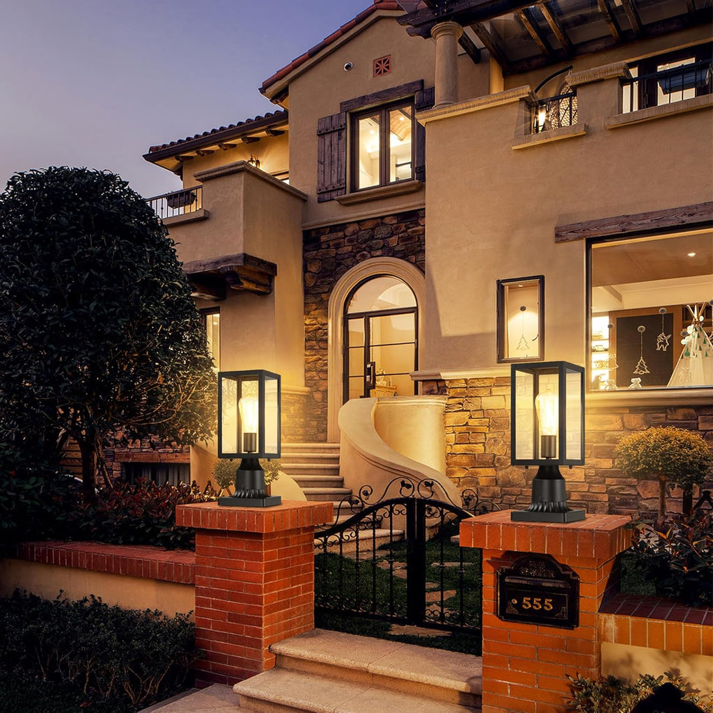Outdoor Post Lights with Pier Mount Base