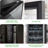 27 Bottle Wine Fridge | Dual Zone Wine Chiller | Adjustable Temperature 41°F to 