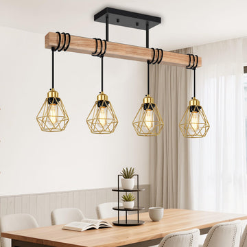 Island Lights, Black and Gold Pendant Light Fixtures, Farmhouse Dining Room Light Fixtures Over Table