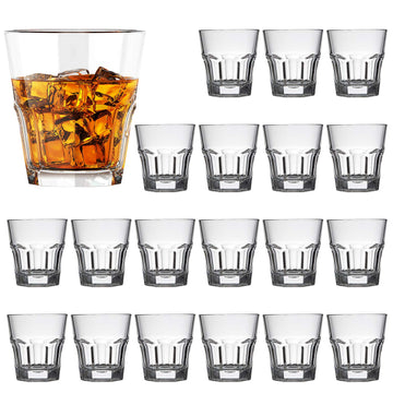 Shot Glasses Set of 20, 4.5oz Heavy Base Clear Whiskey Shot Glasses