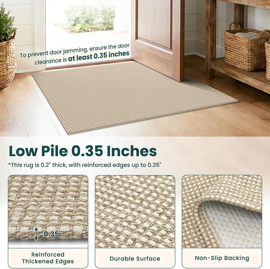 Runners for Hallways 2x8 ft Washable Kitchen Runner Non Slip Rubber Backed Hall Runners Cotton Entryway Runner Rugs