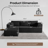 106" Cloud Sectional Boneless Couches for Living Room