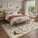 Indoor Outdoor Area Rug 5'x7', Machine Washable Rugs