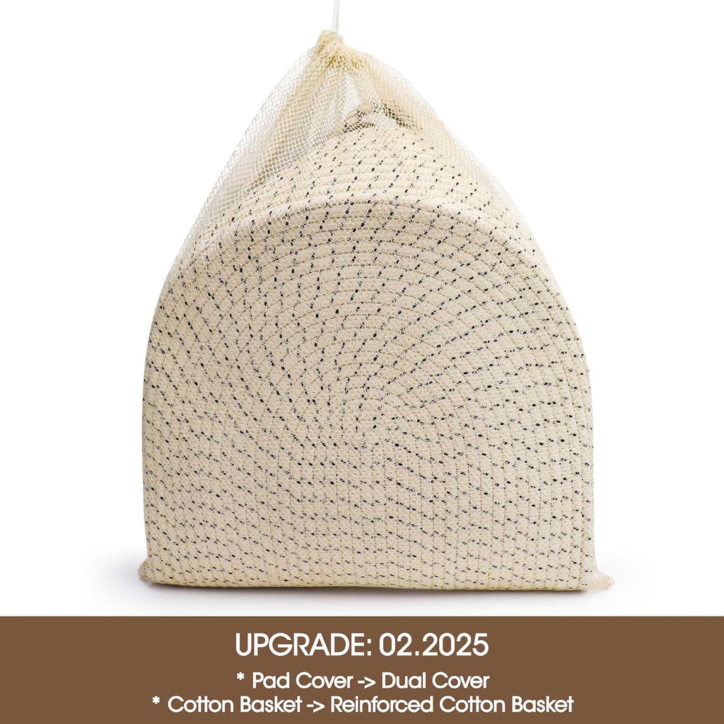 Baby Changing Basket - Soft & Waterproof Dual-Cover, Portable, Moses Basket, Changing Pad for Dresser & Changing