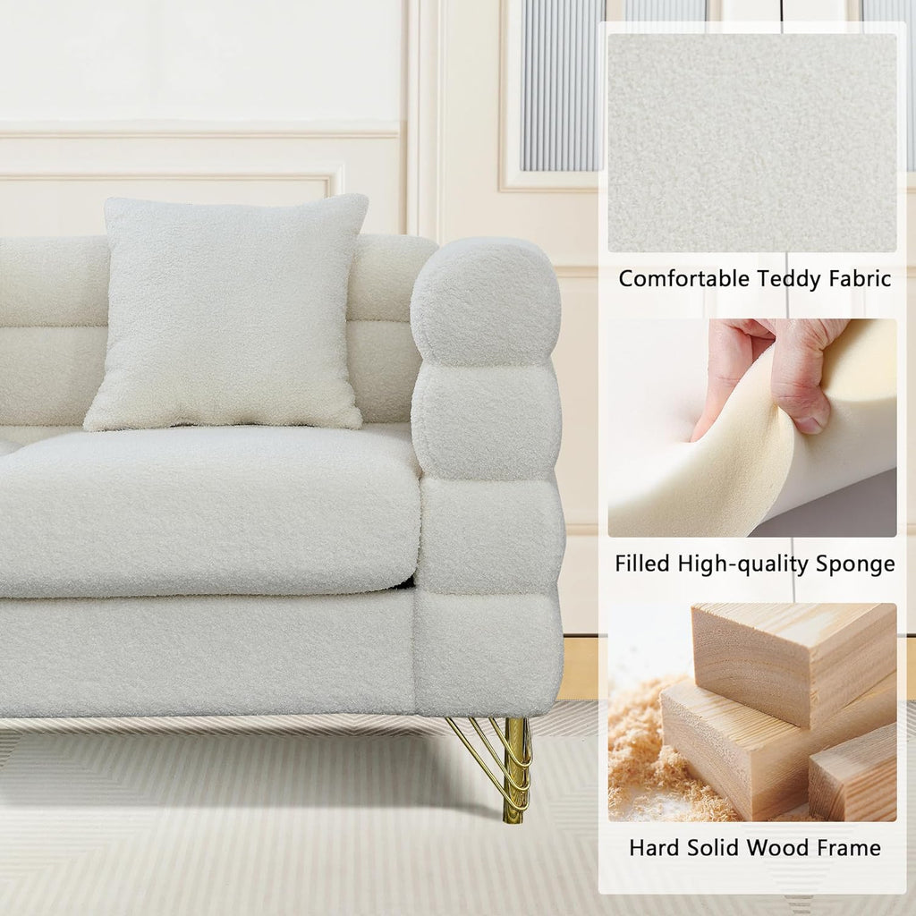 Luxury Teddy Sofa Set for Living Room, Modern Decor Furniture Sectional Sofa