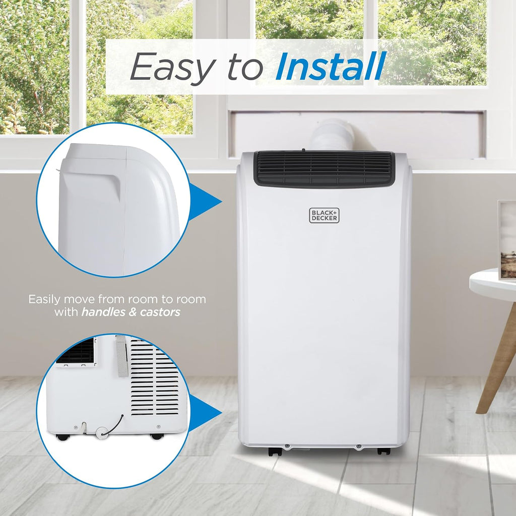 Smart Portable Air Conditioner, 12,000 BTU for Rooms up to 550 Sq. Ft.