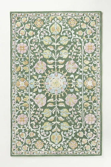 Hand Tufted Lava Design Area Rug, Luxury Floor Accent