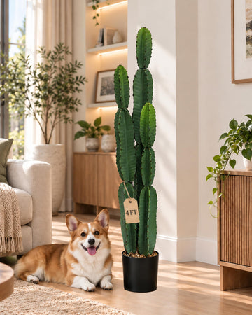 Cactus, 4FT Faux Floor Plants Western Decor