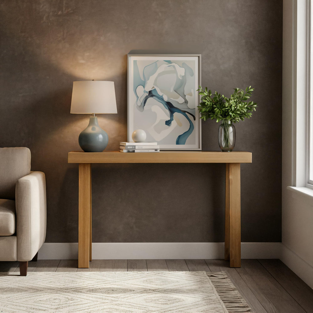 Classic Console Table, 36 Inch, Pecan