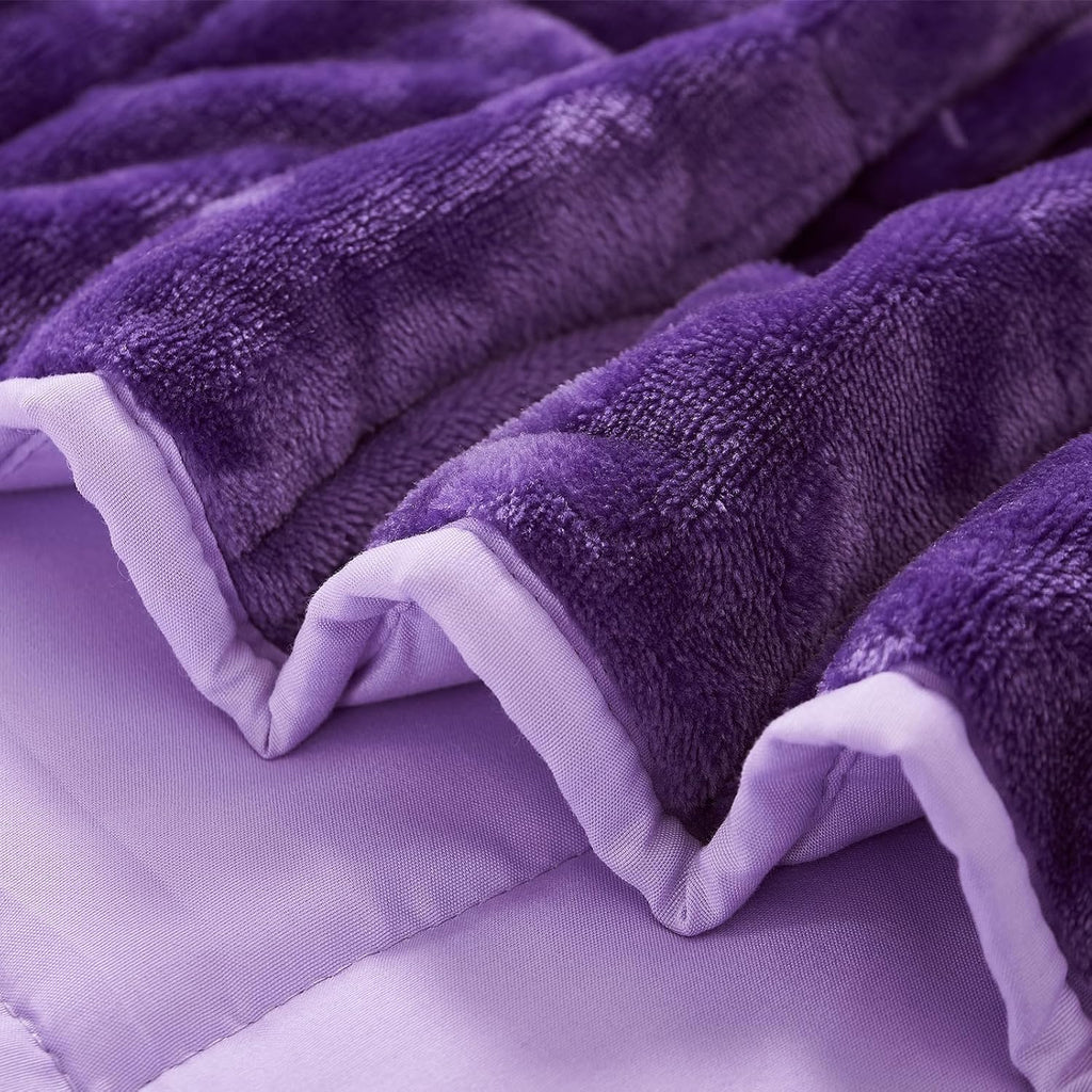 Soft Weighted Blanket, Dark Grey, 48 * 72 10LBS
