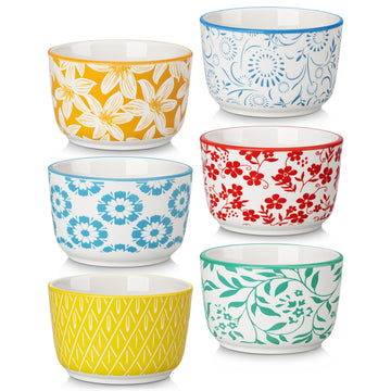 Selene 6 Oz Set of 6, Baking Cups for Desserts, Pastel