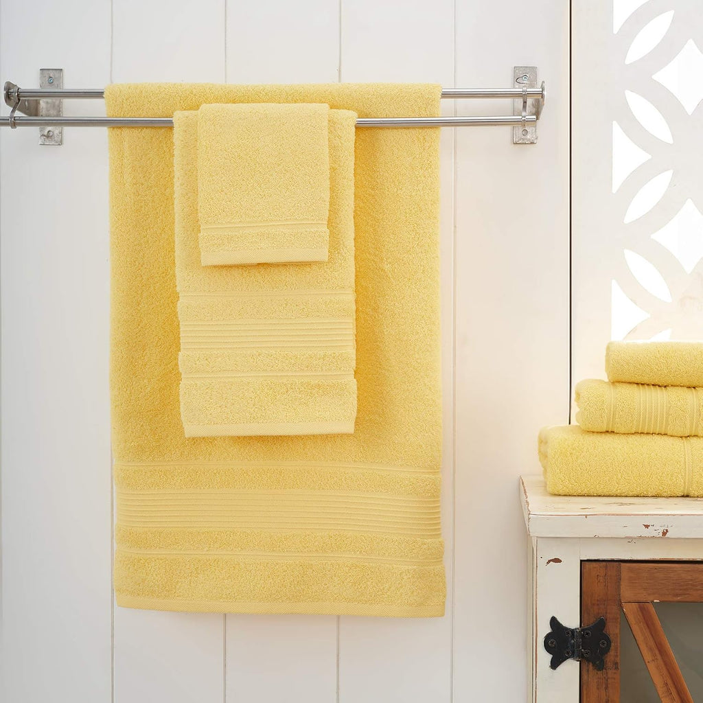 6-Piece Bath Towels Set, 100% Turkish Cotton Premium Quality Bathroom Towels, Soft and Absorbent Turkish Towels, Set