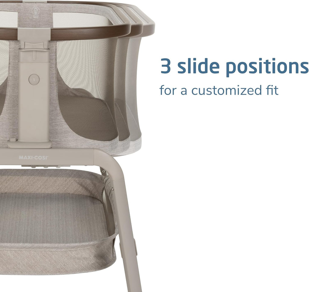 Baby Bassinets Bedside Sleeper, Portable Bassinet, Infant Bedside Sleeper Crib, Height Adjustable, Breathable