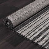 Stripe Outdoor Rug 5x7 Washable Outside Carpet for Indoor Patio Porch Waterproof Easy Cleaning Non S