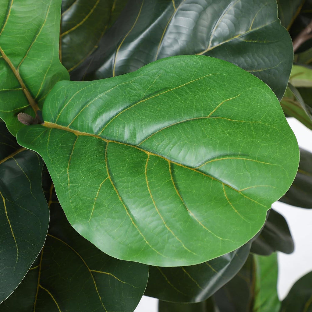 7ft Artificial Fiddle Leaf Tree Faux Plant Fake Ficus Lyrata Silk Trees