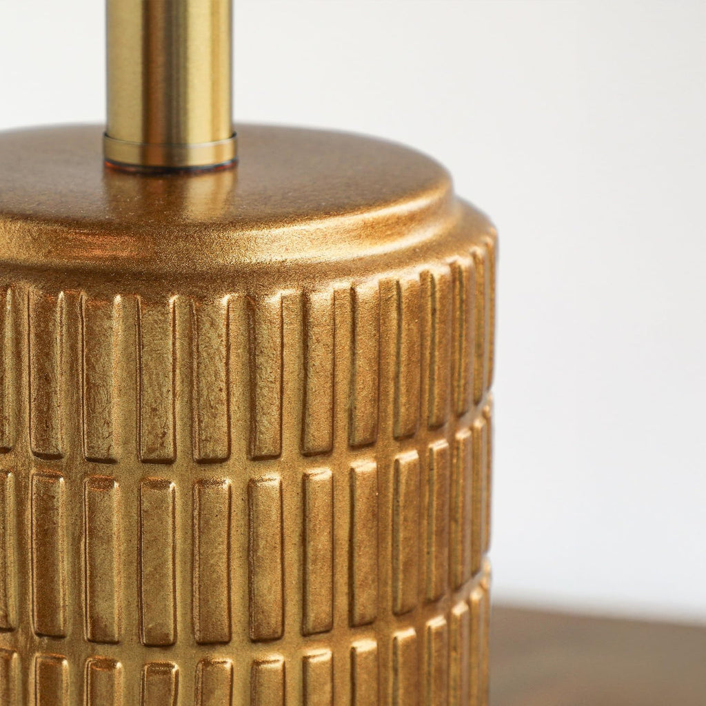 23" Brass Gold Ceramic Table Lamps, Retro Warm Gold Lamps, Vintage Bronze Decorative Lamps