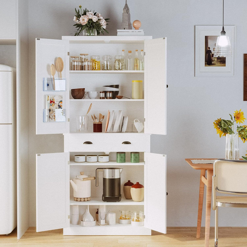 Storage Cabinet with Drawers and Doors | Open Shelves, Adjustable shelves, Organized essentials