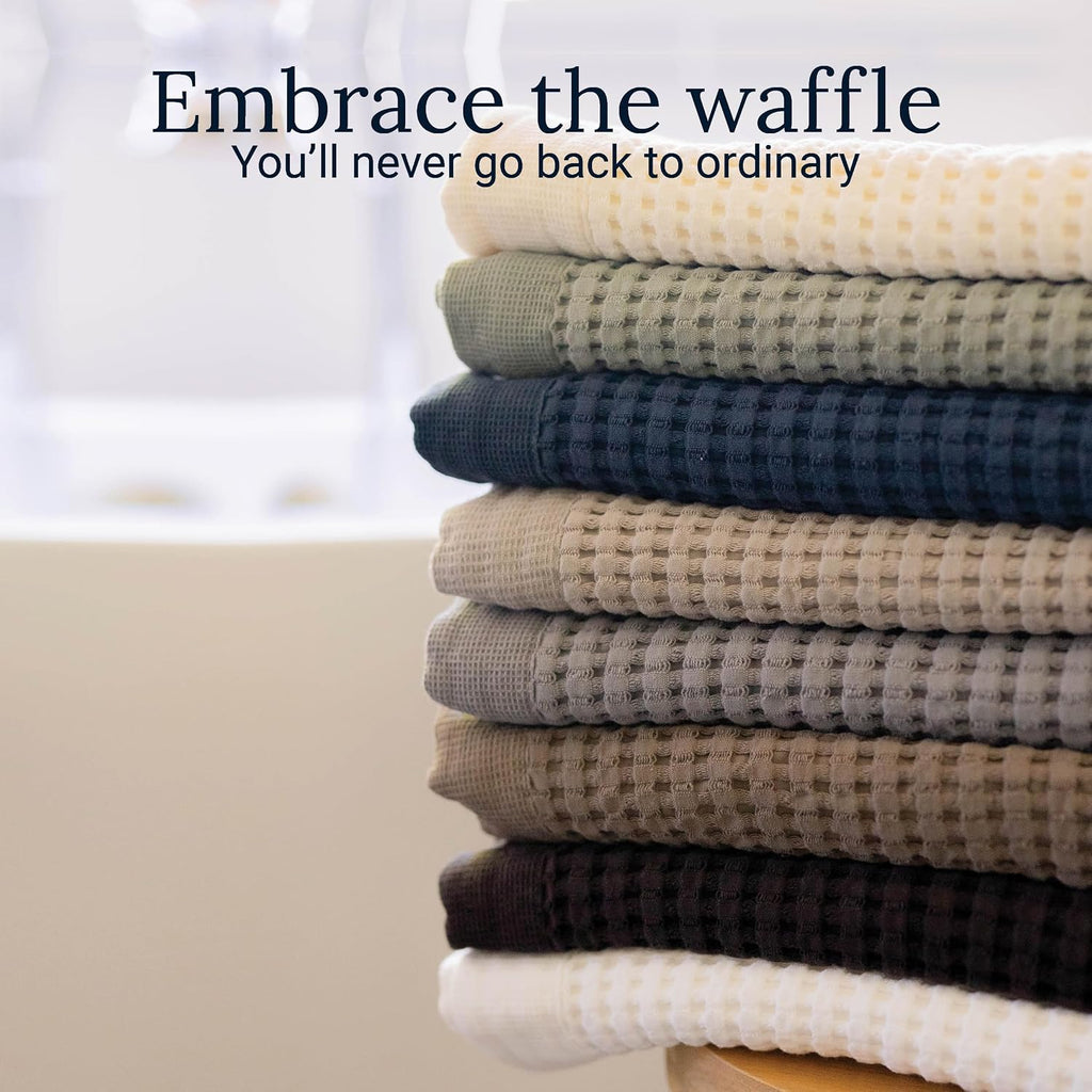 Waffle Bath Sheet Quick Dry Towel, Thin Luxury Bath Towels, Bath Sheets 40x80 Large Bath Towels, Modern Style (Sage