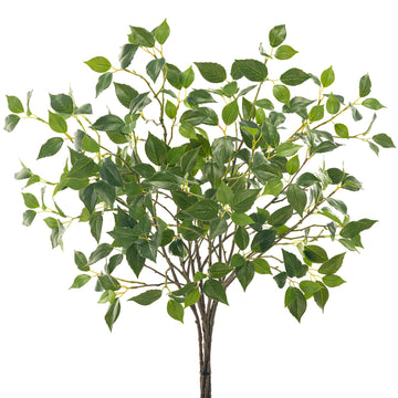 Artificial Plants Greenery Eucalyptus Stems Branches Plant Decor, Faux Rustic Ficus Leaf Floral for Indoor Table
