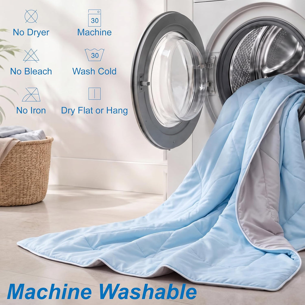 Cooling Comforter King Size - Cooling Blankets for Hot Sleepers | Lightweight Comforter for Night Sweats