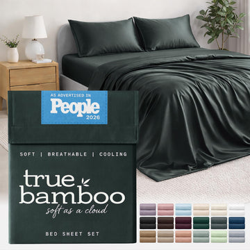 Sheets Set King Size - Silky Soft & Cooling - Dark Gray